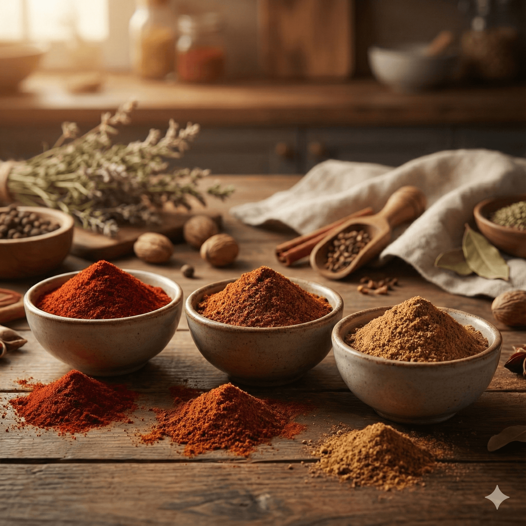 Lush spice-growing landscape in Sri Lanka — rolling hills with tea and spice plantations