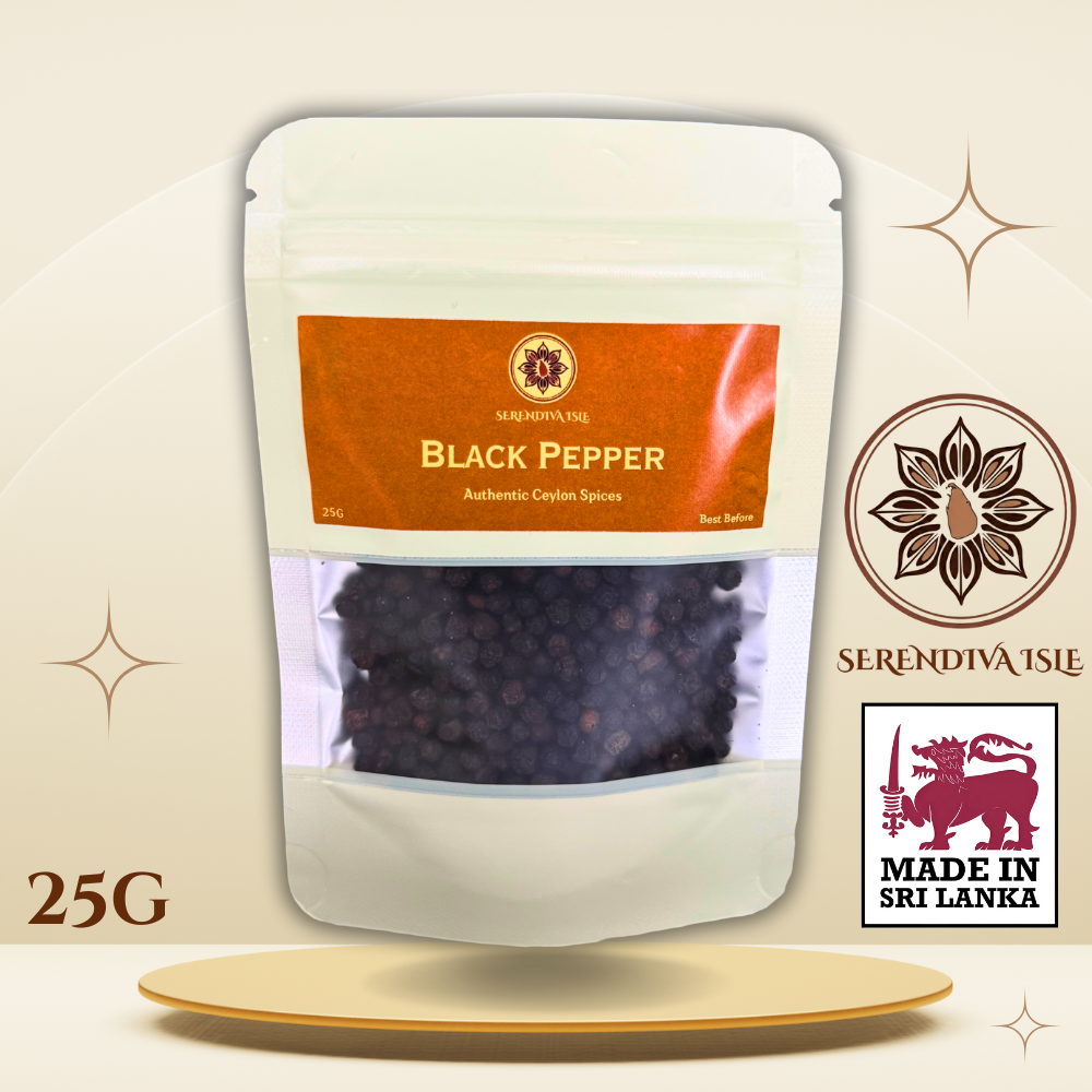 Ceylon Black Pepper Whole 25g